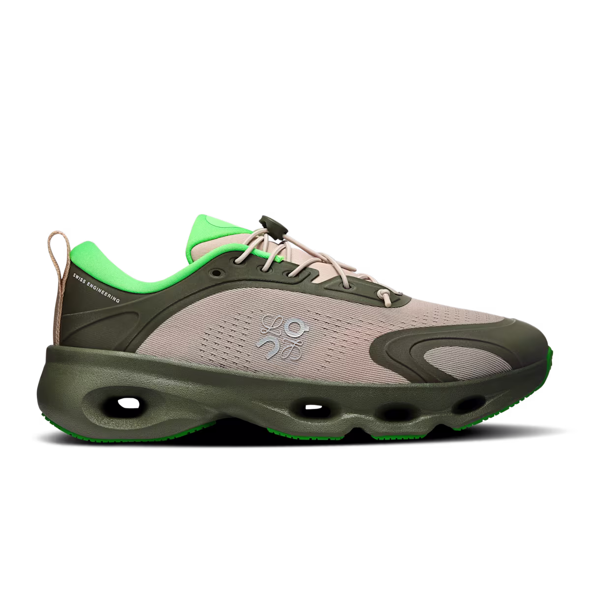 Cloudsolo-LOEWE-Verde-Caqui-Con-Color-Arena